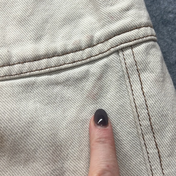 Pacsun Bone Cream Utility Cargo Pants Trousers Straight Leg Pull On - Picture 5 of 8